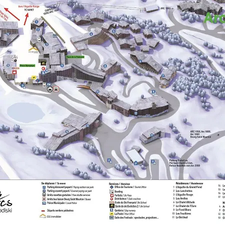 公寓 Pour 3 Au Centre D'arc 2000 Avec Balcon - Fr-1-411-893 Les Arcs (Savoie)